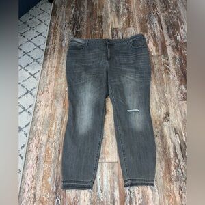 Women’s Old Navy Rockstar High Rise Grey Denim Jeans Size 24 Short